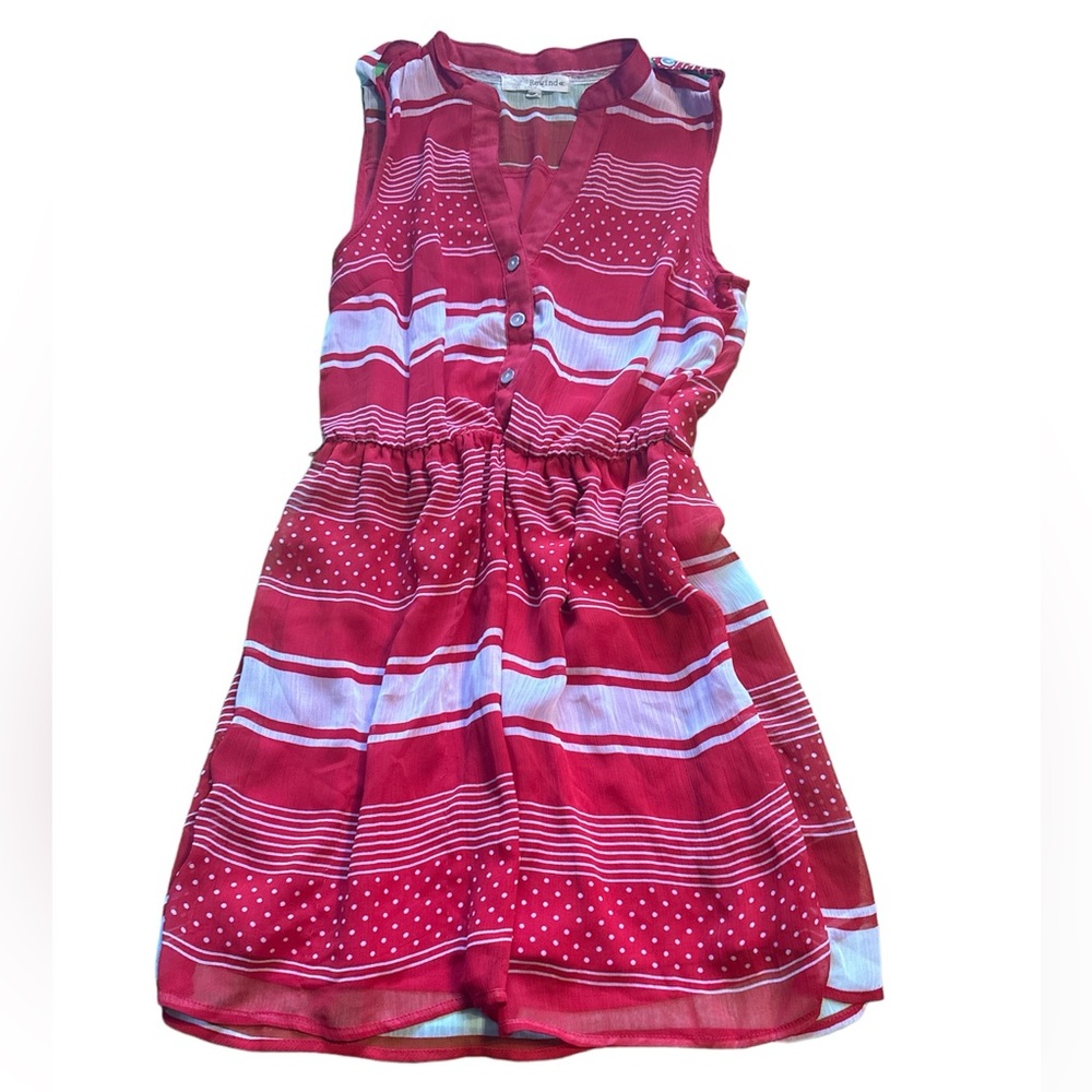 Red and white sundress